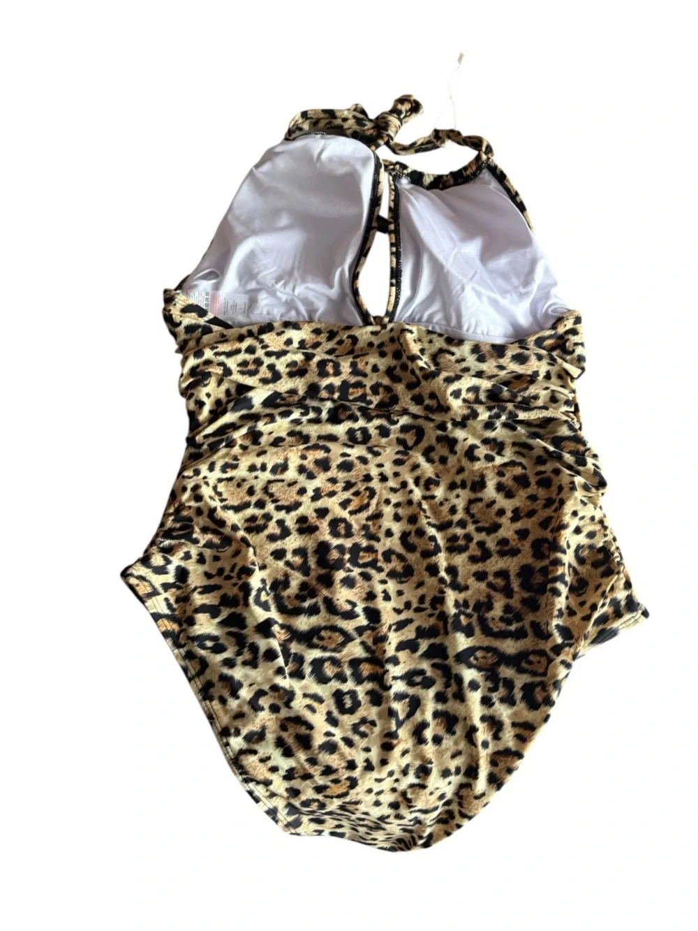 Smismivo NWT Women's Tummy Control Curvy Halter One Piece Swimsuit I Size:L